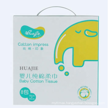 OEM cotton soft custom baby wet wipes non-woven wipes in flexible package